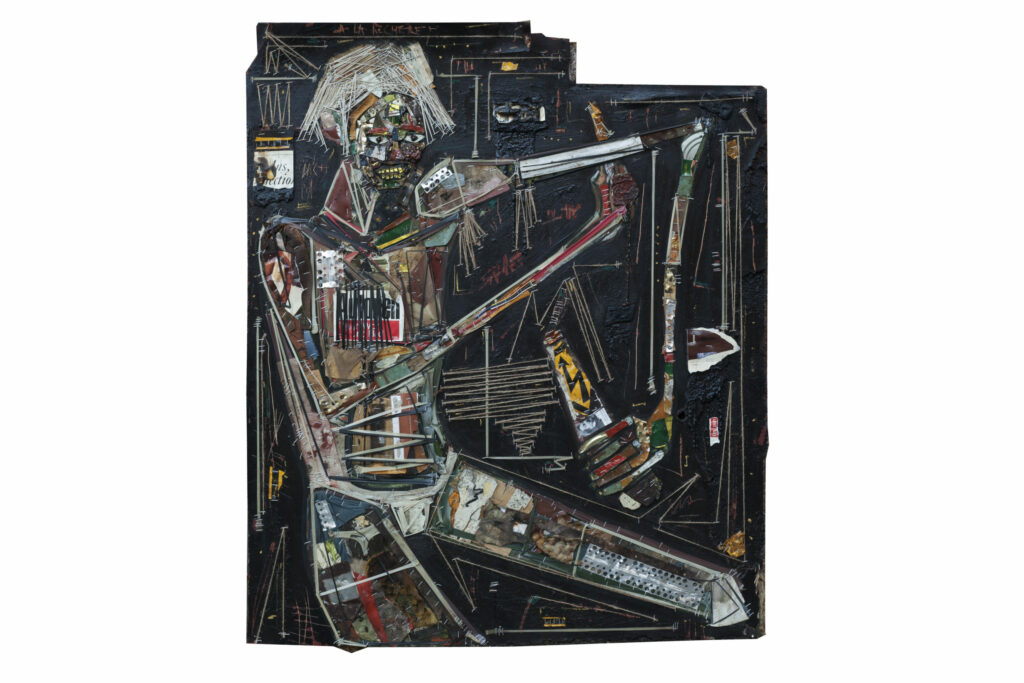 Un Homme à la bouteille, 2020 Mixed media on wood Private Collection, The Bunker Artspace, Florida, United States