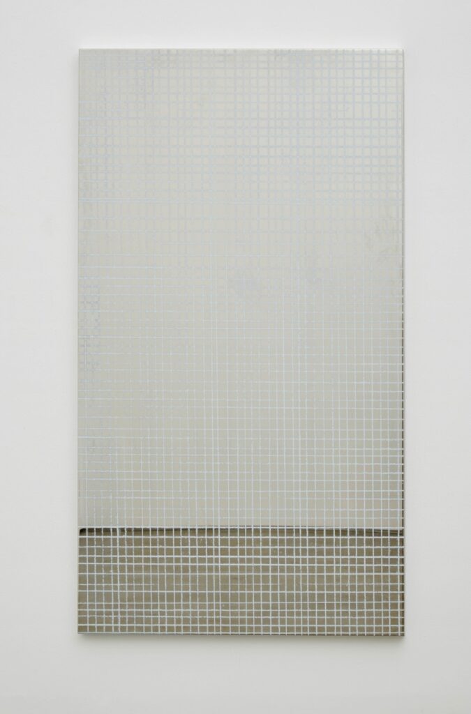 Dean Levin
Soft Lines, 2014
Stainless steel and silkscreen
177.8 x 101.6 cm (70 x 40 in.)
