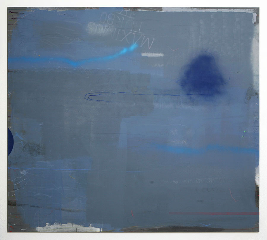 Mario Nubauer
Königin Maximas Turboarsch, 2014
Acrylic, lacquer, oil, oil stick on canvas
180 x 200 cm (70 7/8 x 78 3/4 in.)