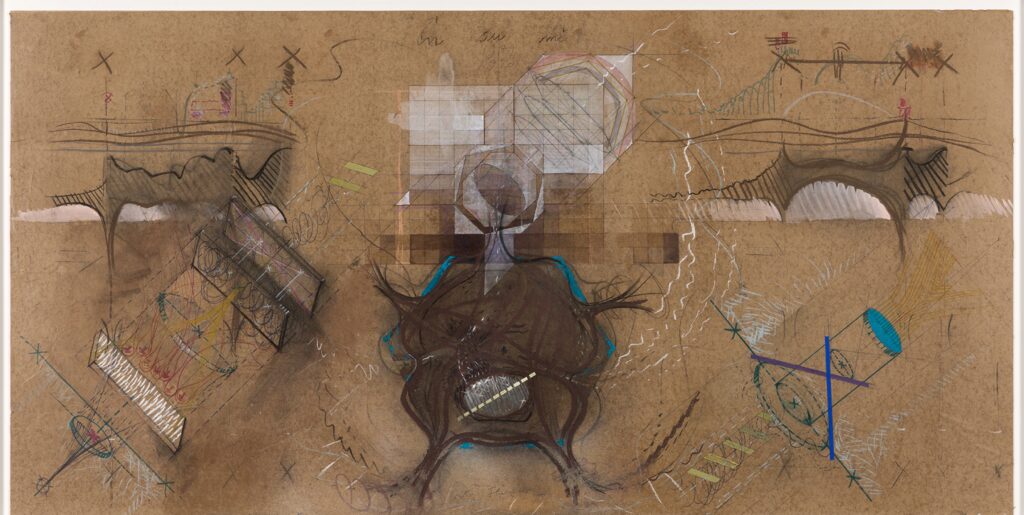 CONSTANTIN FLONDOR
MY-SELF, 1979/1980
MIXED MEDIA ON WAXED PACKING PAPER
100 X 205 CM