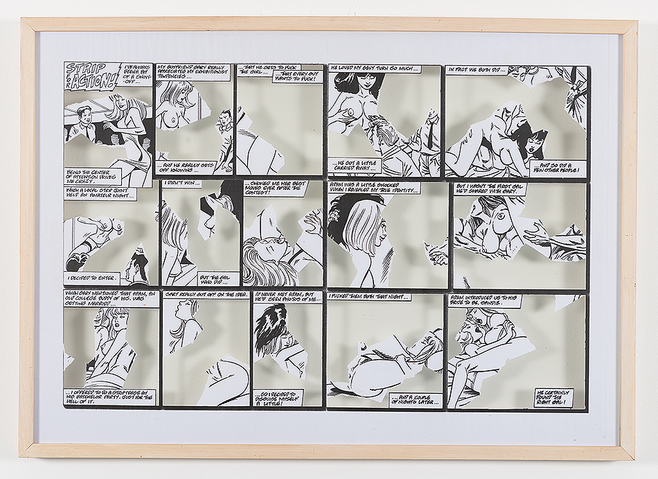 Endre Tót
Comicbook Collage, 1998
décollage, offset print on paper
65 x 87 cm