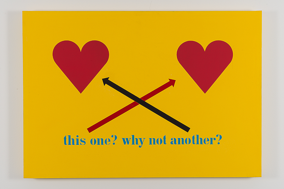 Endre Tót
This One? Why Not Another?, 1976
acrylic on canvas
70 x 100 cm