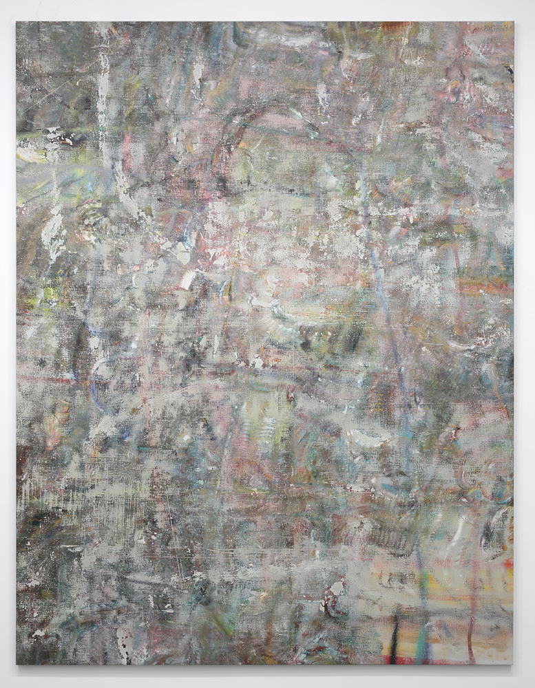Liam Everett
Untitled (Trieste), 2014
Acrylic, enamel, alcohol, and salt on oil primed linen
254 x 195.5 cm