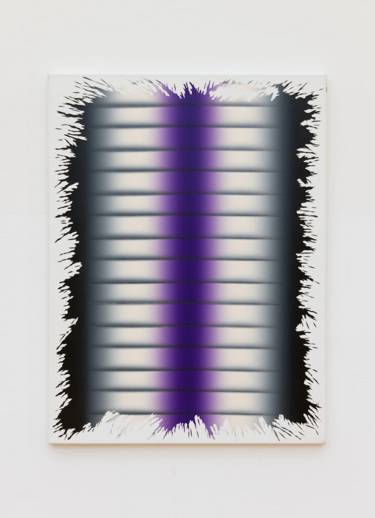 Tamás Hencze, Coloured shadow (viola), 2000, oil on canvas, 80h x 60w cm