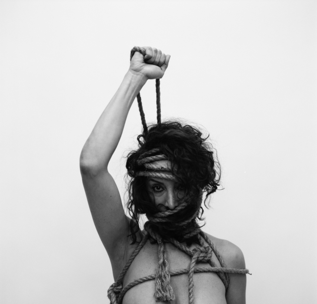 liberty (self-portrait), 2022, gelatin silver print laminated on alu