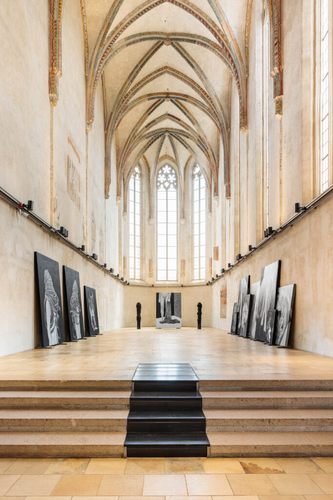 Exhibition view 'Hope moves History towards Freedom' 2026 Kunsthalle Krems in der Dominikanerkirche